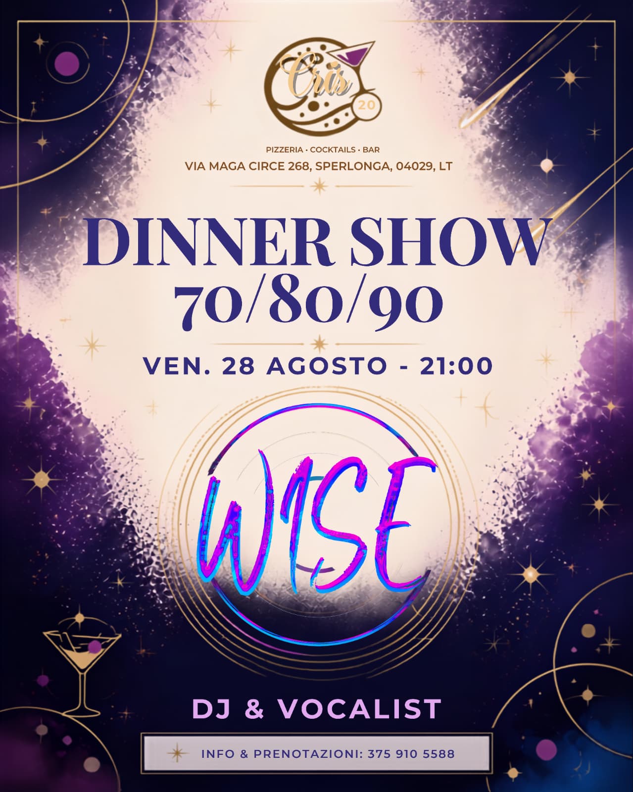 DINNER SHOW 70/80/90